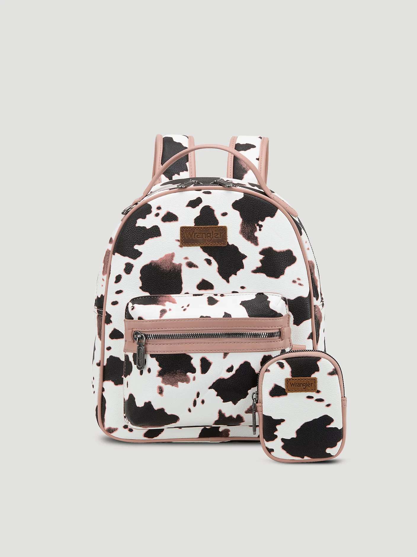 Cow Pattern PU Backpack Travel Bag