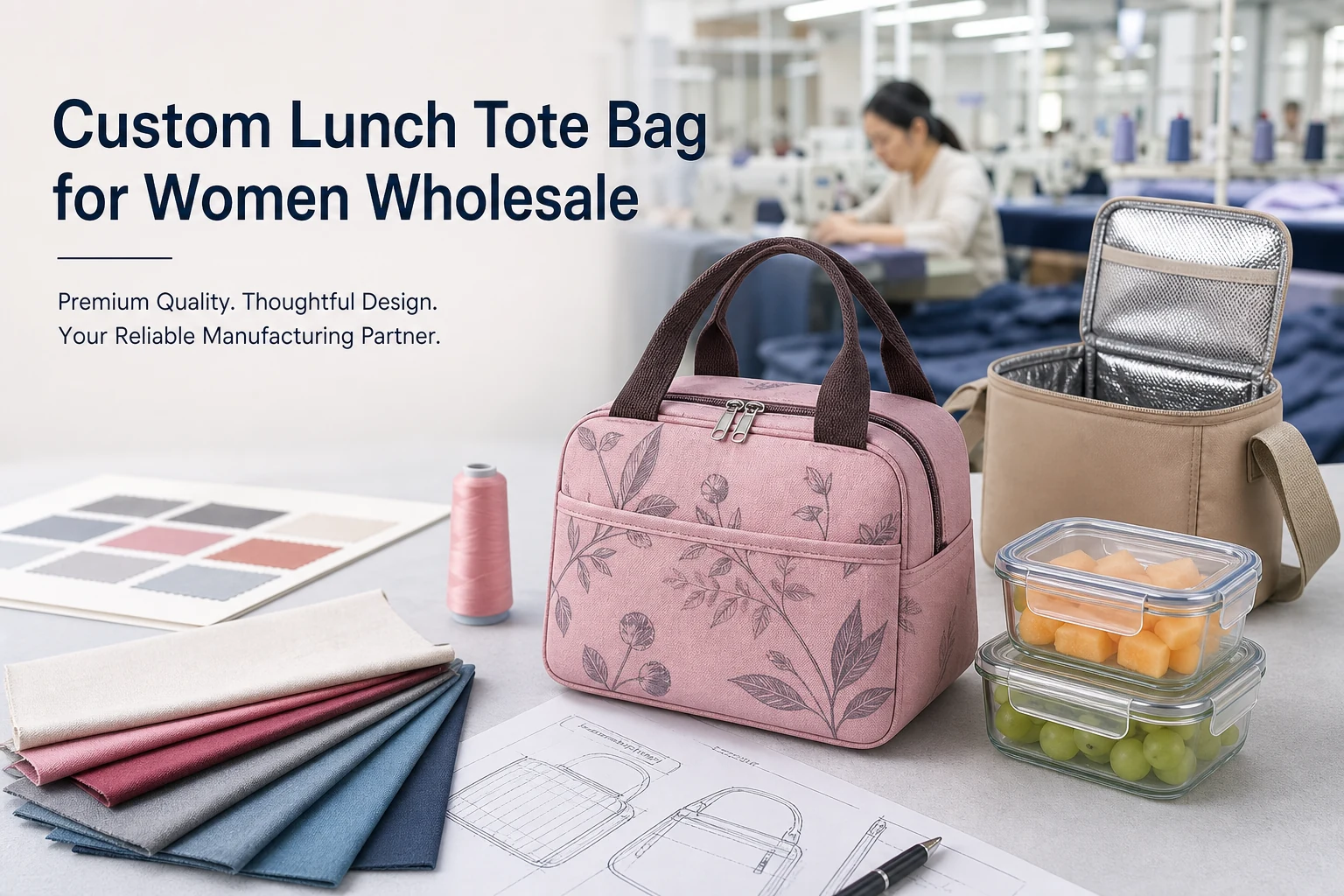 Custom Lunch Tote Bag for Women Wholesale (2026 Updated)