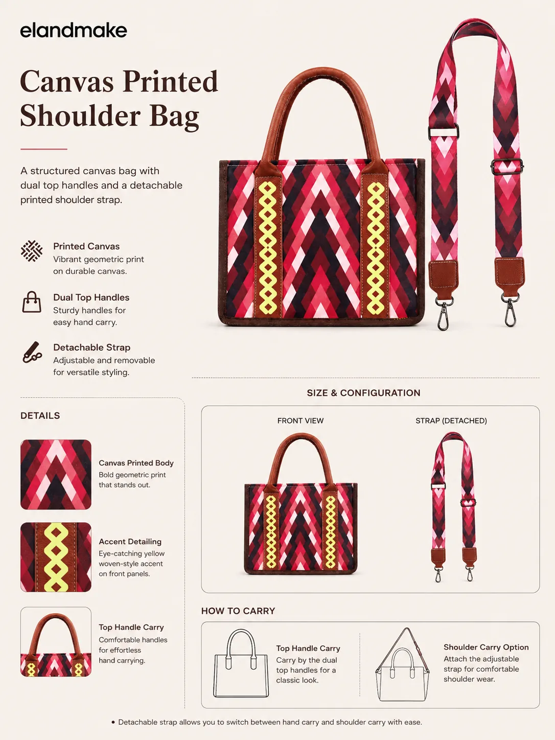 Canvas Printed Shoulder Bag Manufacturer factory