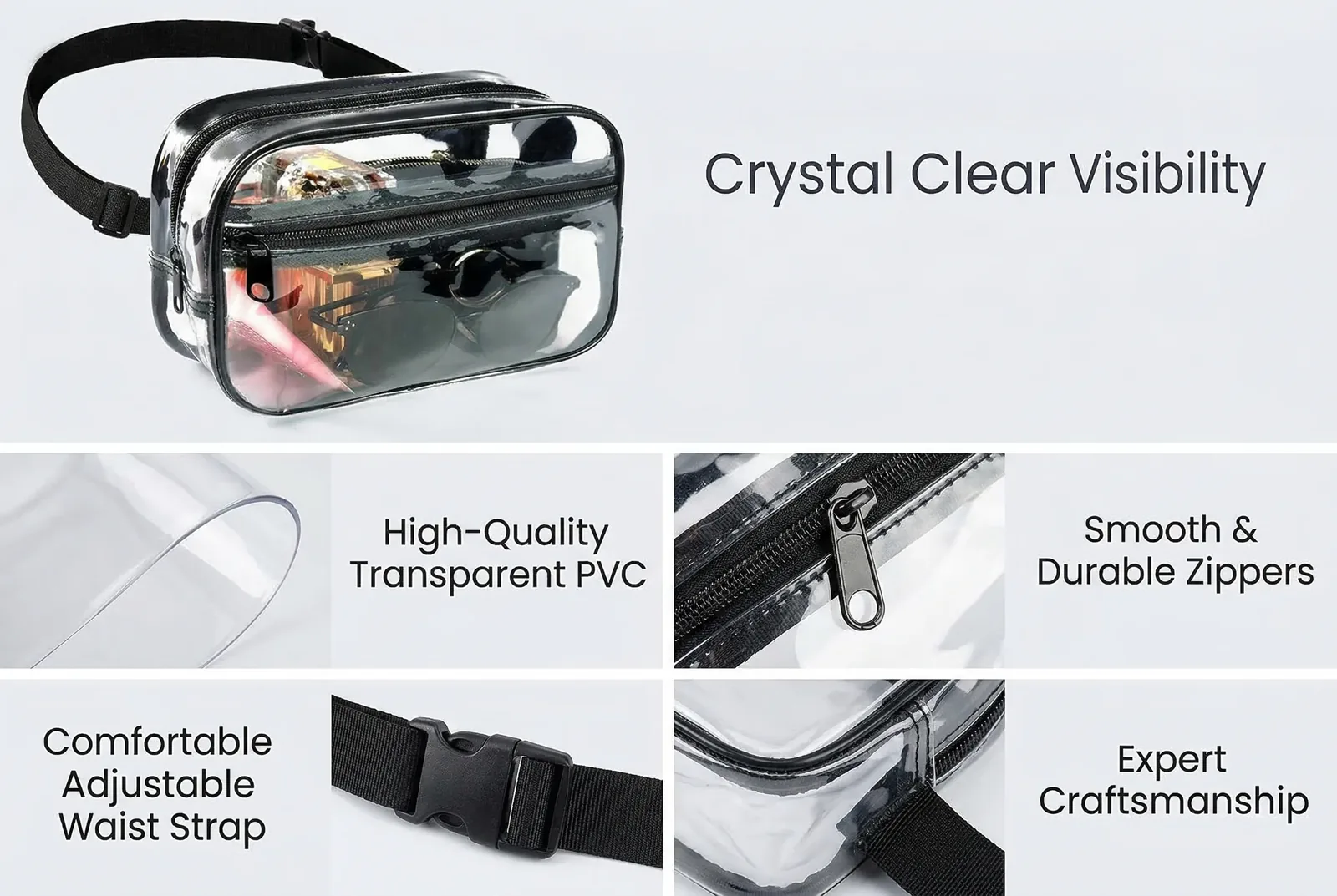 Custom Clear Fanny Pack Supplier