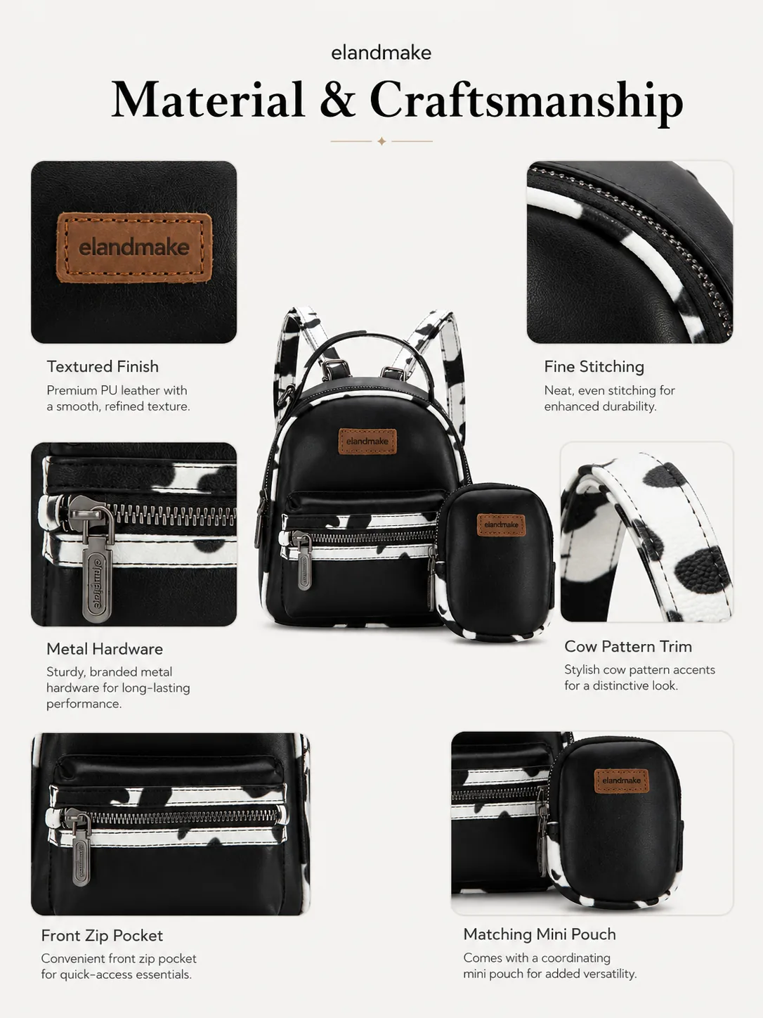 Cow Pattern Backpack Factory