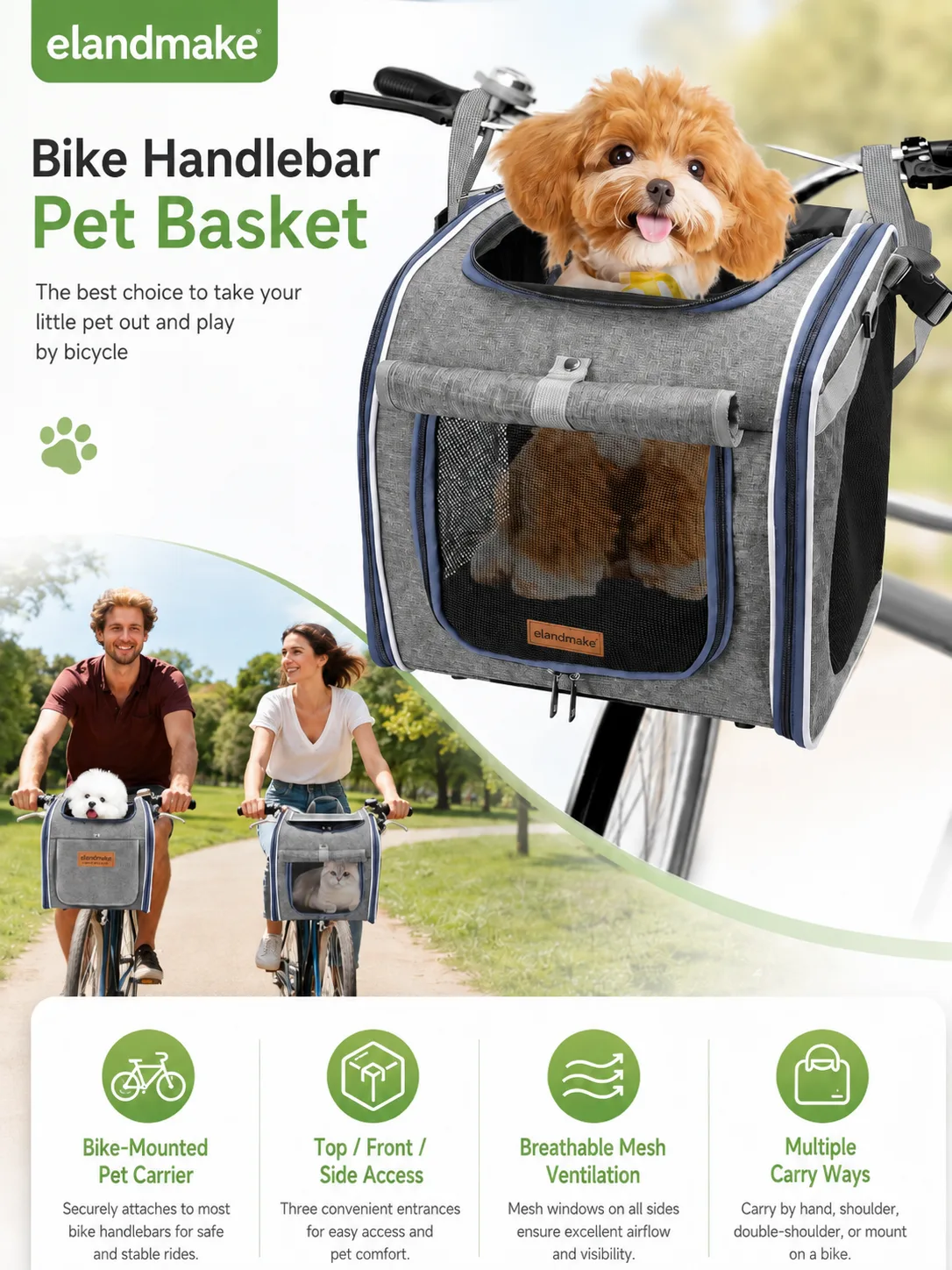 custom bicycle handlebar pet basket manufacturer