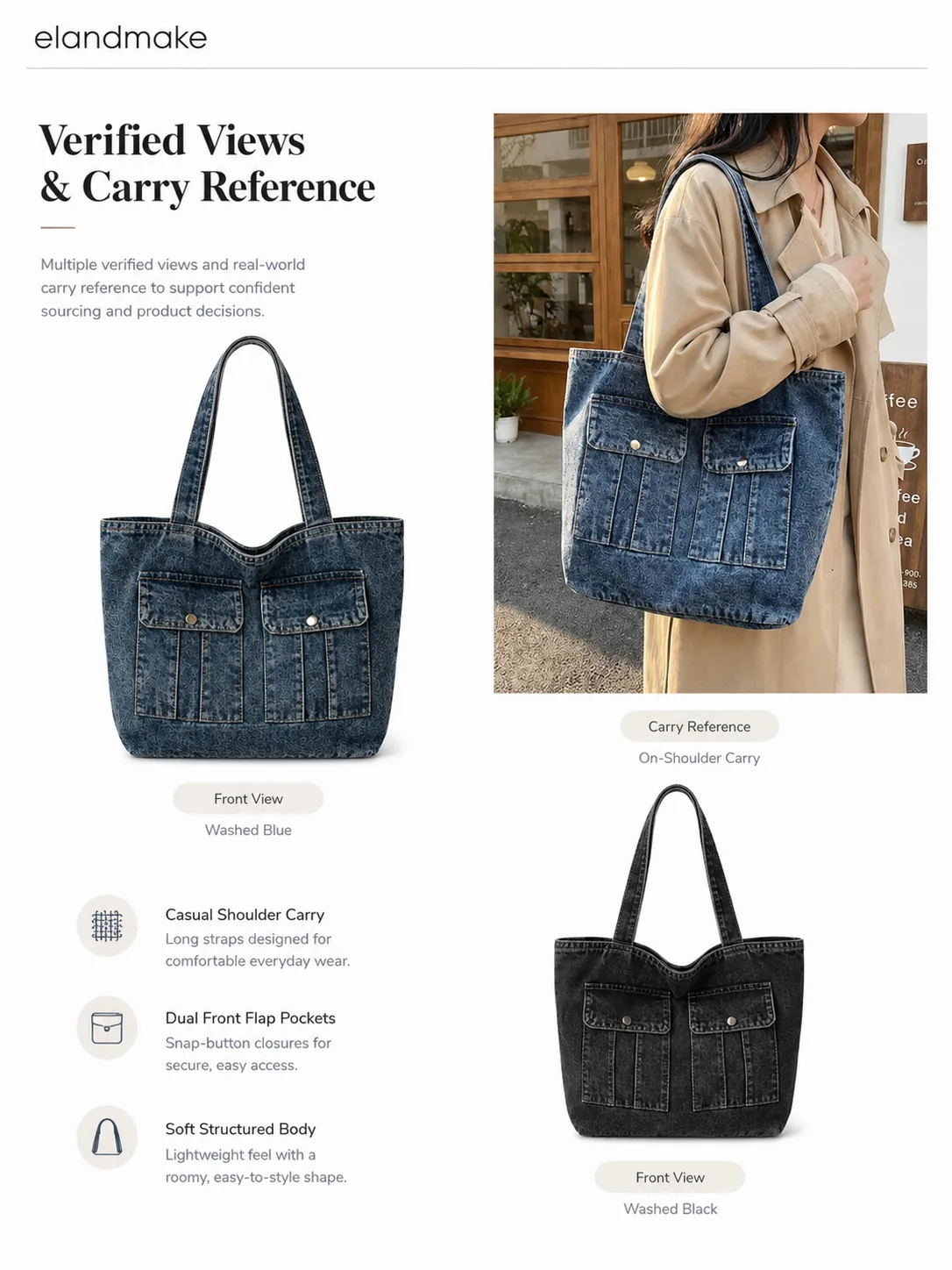 Custom Denim Tote Bag Factory