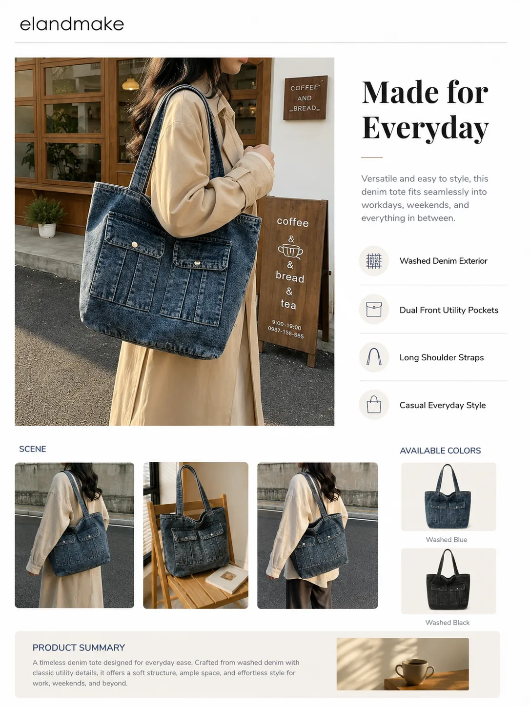 Custom Denim Tote Bag Factory