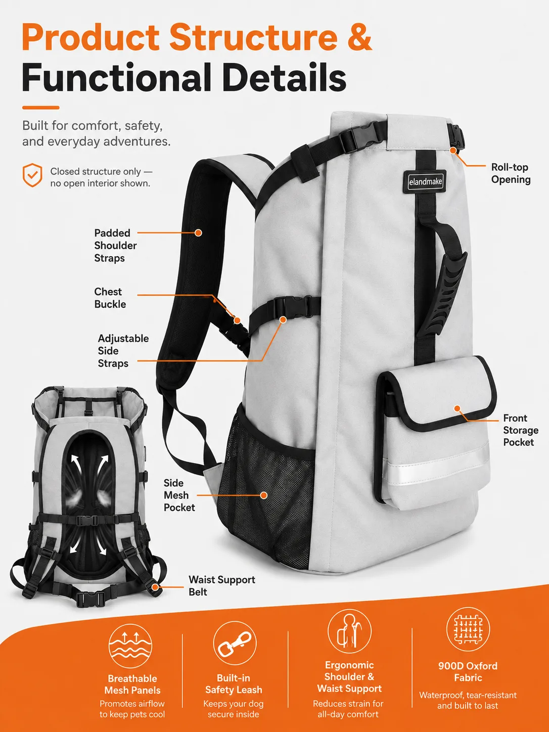 dog hiking backpack manufacturer