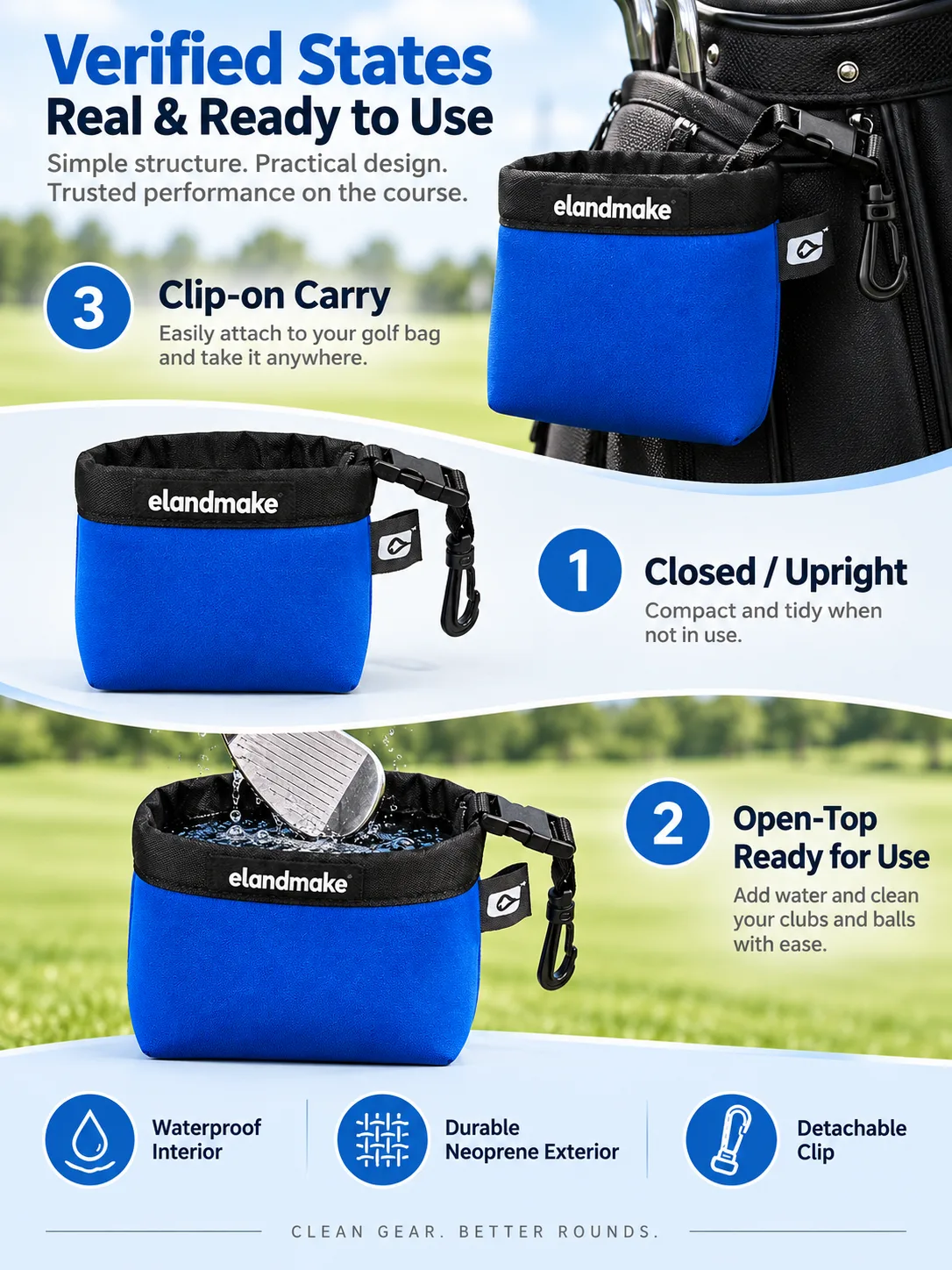 golf club cleaning bag manufacturer