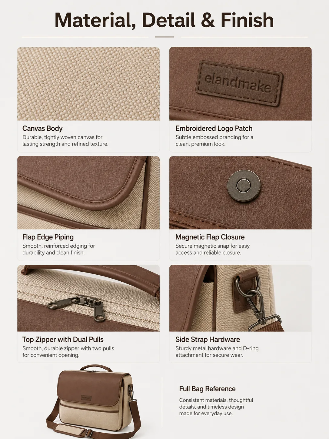 Custom Messenger Shoulder Crossbody Bag