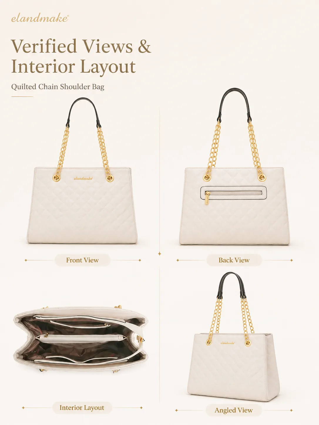 quilted chain shoulder bag manufacturer
