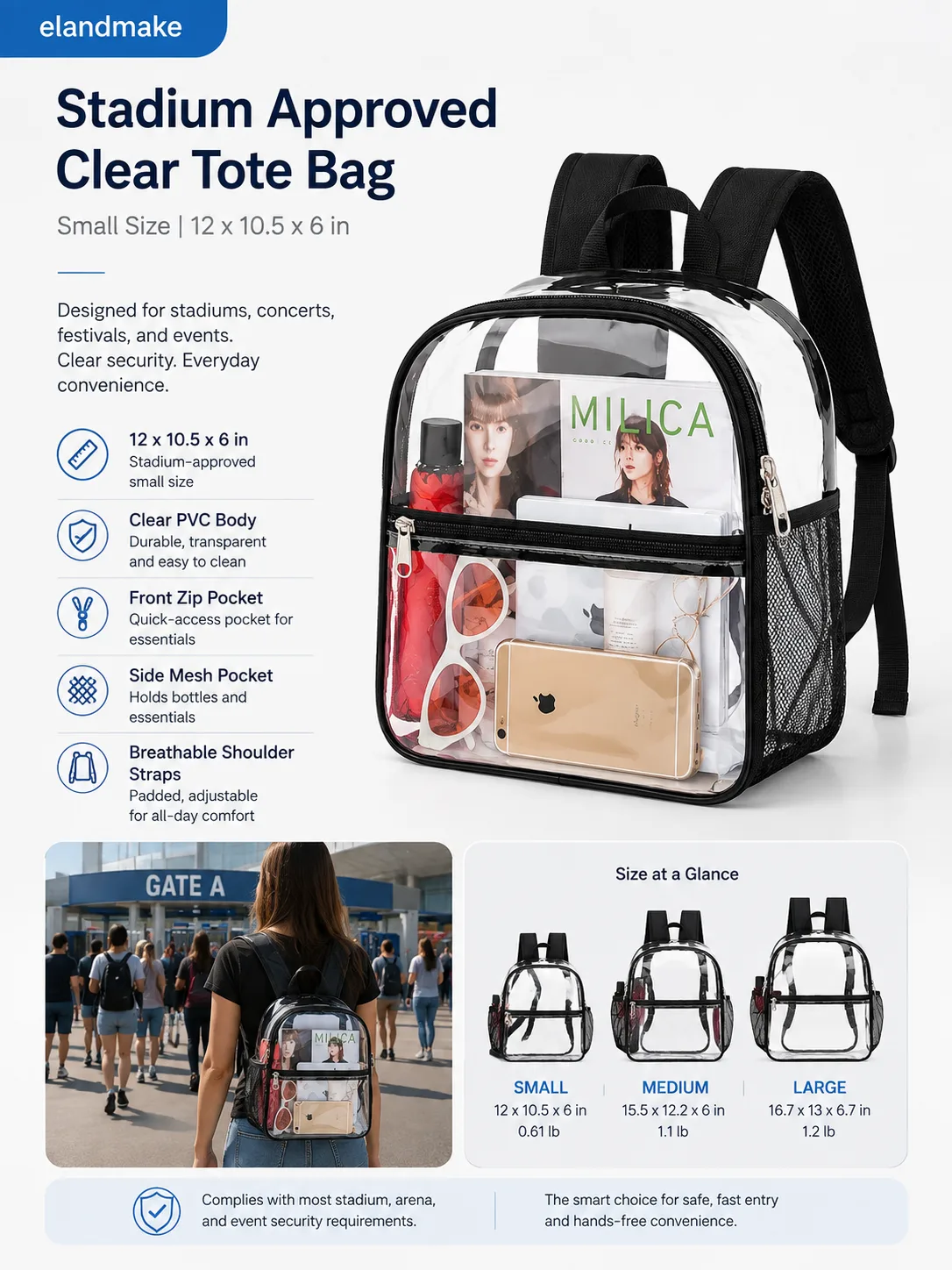 clear tote bag manufacturer