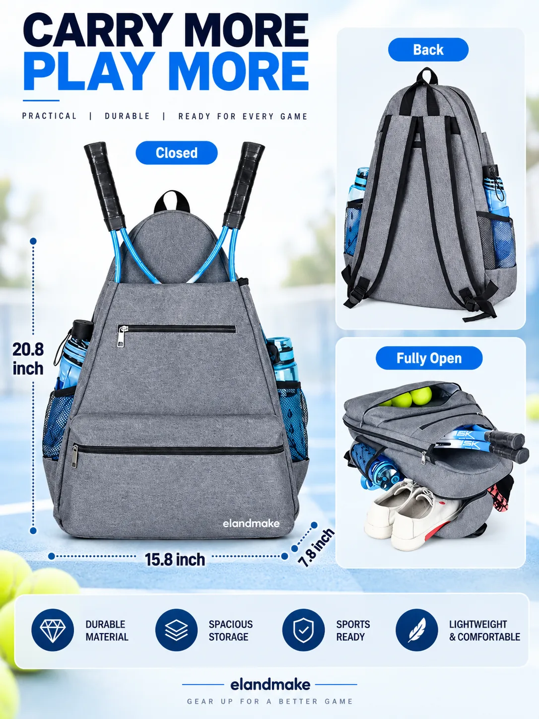 tennis backpack manufacturer