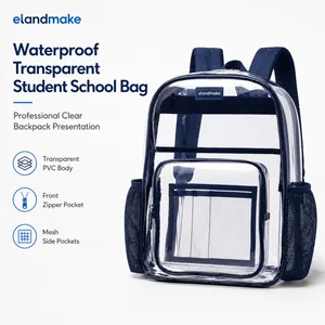 Custom Waterproof Transparent Student School Bag