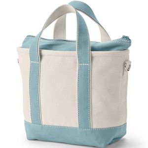 zip top canvas tote